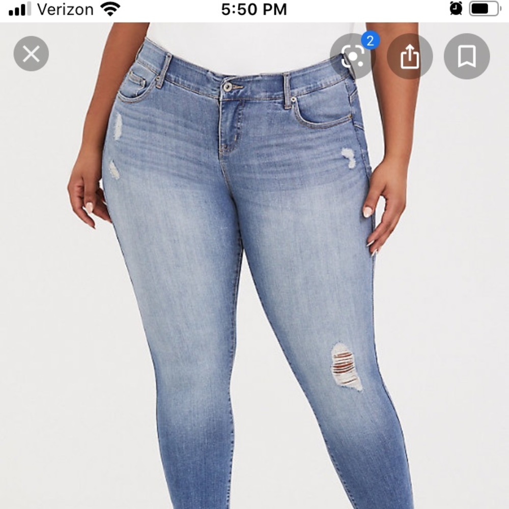 Torrid bomb shell skinny jeans. 18R